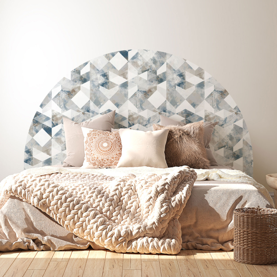 Headboard Wall Sticker - Geometric pattern