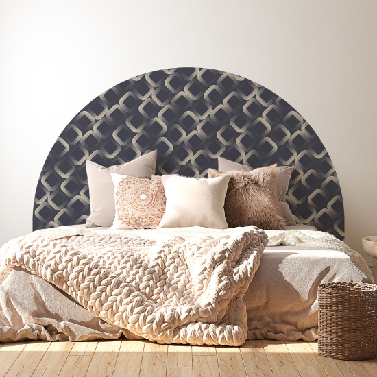 Headboard Wall Sticker - Geometric pattern