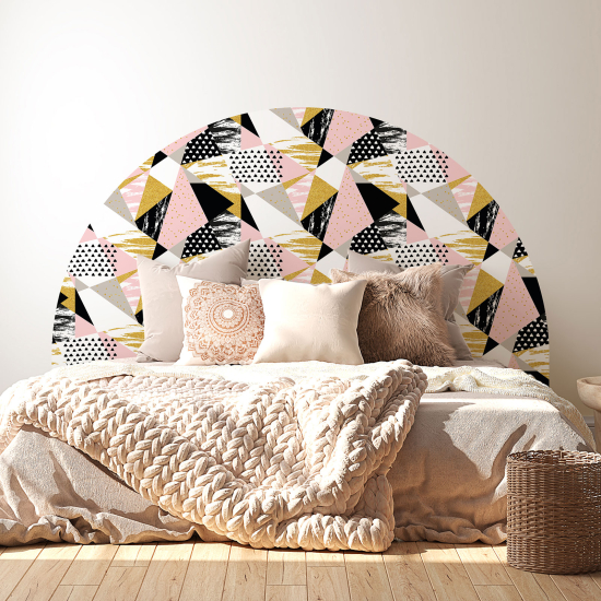 Headboard Wall Sticker - Geometric pattern