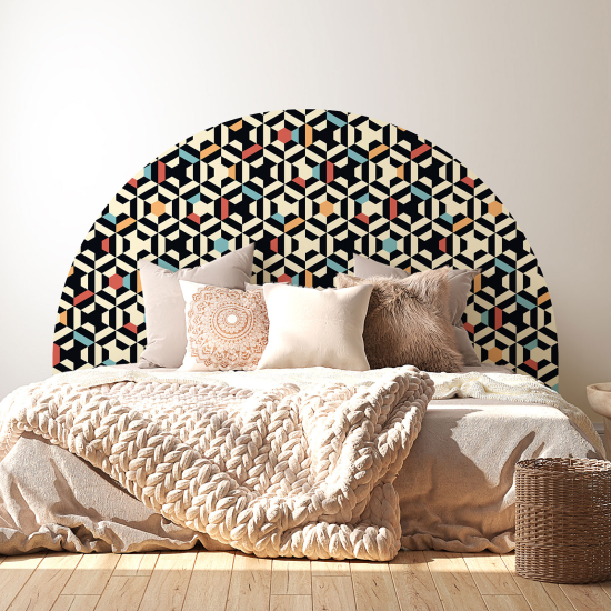 Headboard Wall Sticker - Graphic pattern