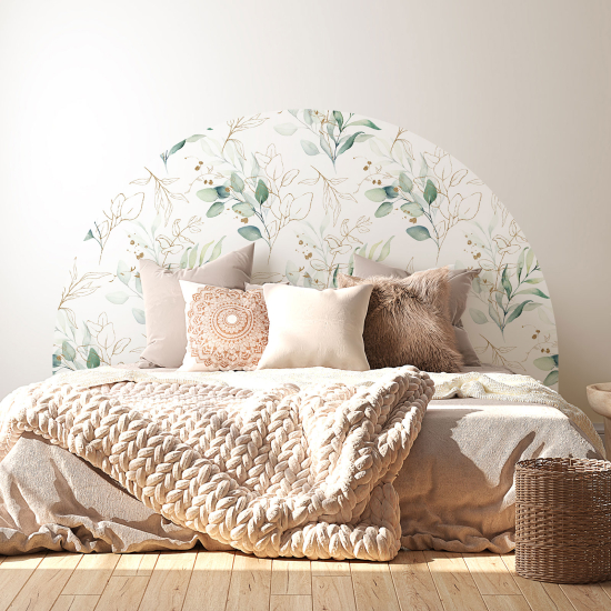 Headboard Wall Sticker - Leaves