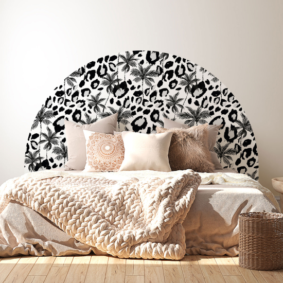 Headboard Wall Sticker - Leopard Pattern