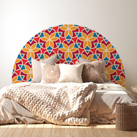 Headboard Wall Sticker - Mosaic Flowers