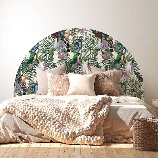 Headboard Wall Sticker - Tropical Pattern