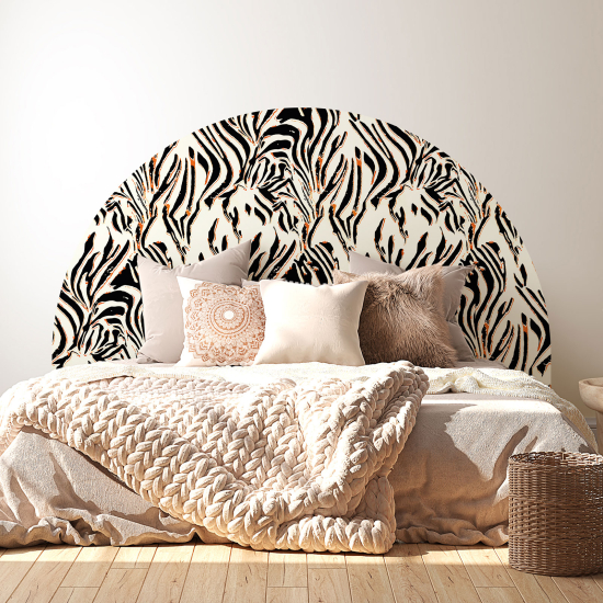 Headboard Wall Sticker - Zebra pattern