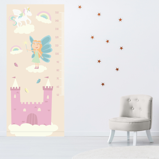 Height Chart Wall Sticker - Fairy Castle