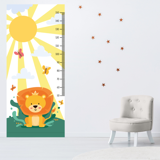 Height Chart Wall Sticker - Lion