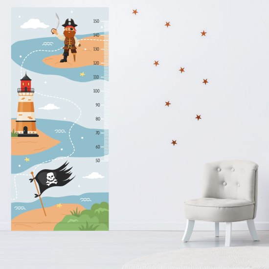 Height Chart Wall Sticker - Pirate