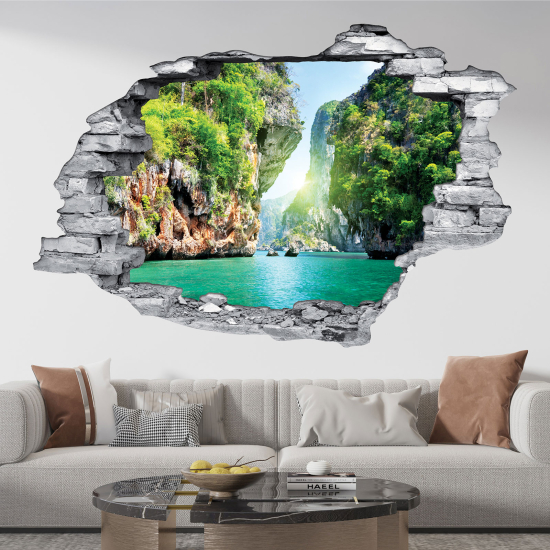 Hole In The Wall Sticker - Optical illusions - Creek