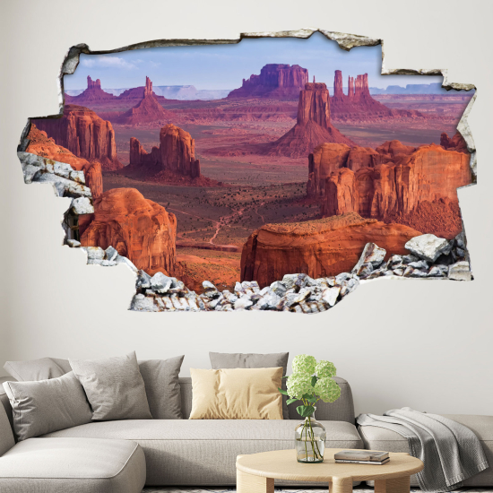 Hole In The Wall Sticker - Optical illusions - Grand Canyon