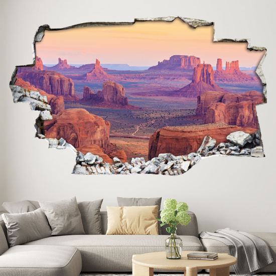 Hole In The Wall Sticker - Optical illusions - Grand Canyon