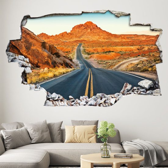 Hole In The Wall Sticker - Optical illusions - Las Vegas Road