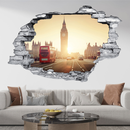 Hole In The Wall Sticker - Optical illusions - London