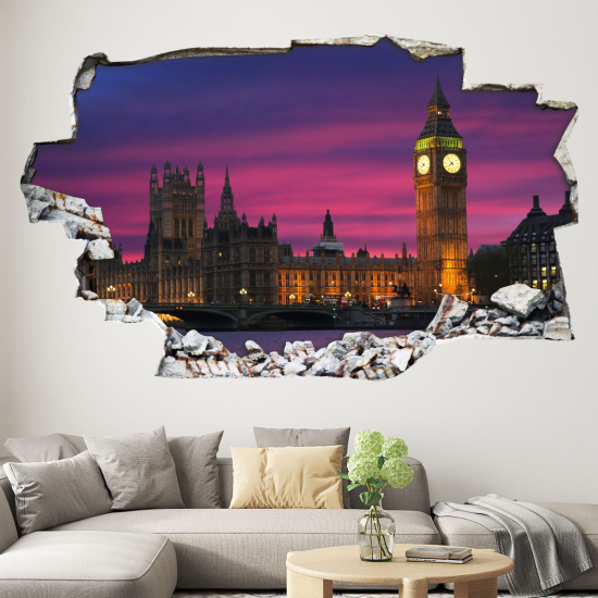 Hole In The Wall Sticker - Optical illusions - London