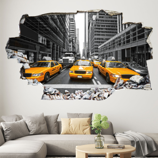 Hole In The Wall Sticker - Optical illusions - New York