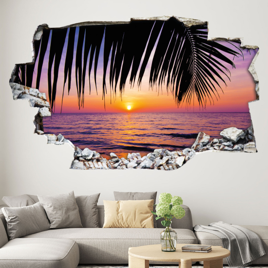 Hole In The Wall Sticker - Optical illusions - Palm Beach