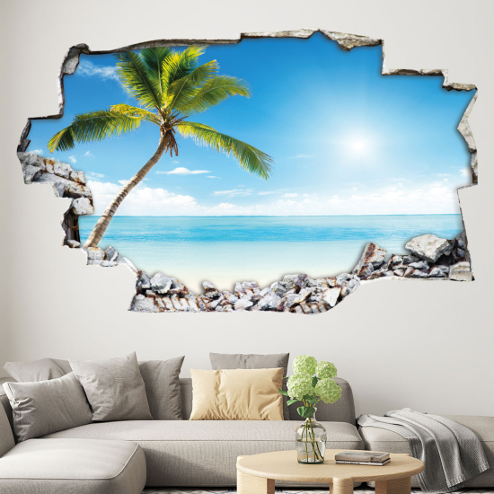 Hole In The Wall Sticker - Optical illusions - Palm Beach