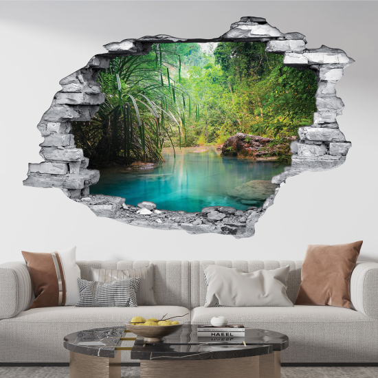 Hole In The Wall Sticker - Optical illusions - Paradise corner