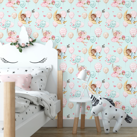 Kid Wall Mural - Wallpaper - Balloons