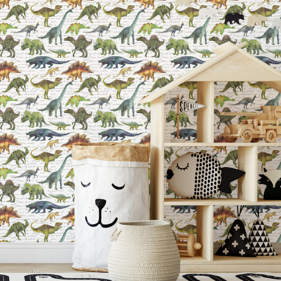 Kid Wall Mural - Wallpaper - Dinosaurs