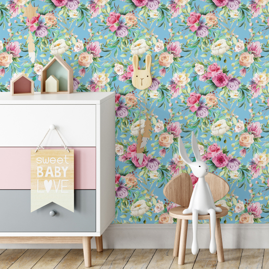 Kid Wall Mural - Wallpaper - Floral