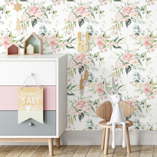 Kid Wall Mural - Wallpaper - Floral