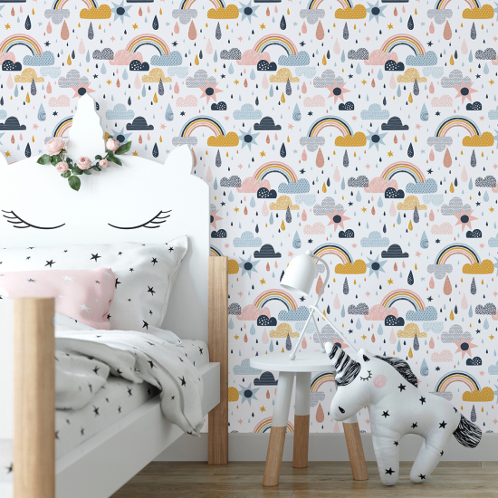 Kid Wall Mural - Wallpaper - Rainbows