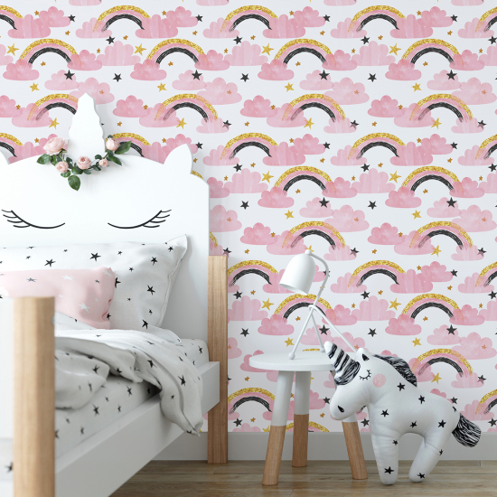 Kid Wall Mural - Wallpaper - Rainbows