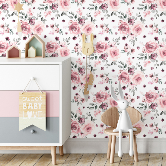 Kid Wall Mural - Wallpaper - Roses