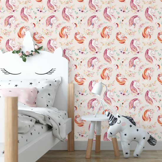 Kid Wall Mural - Wallpaper - Unicorns