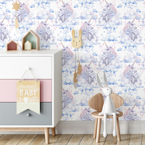 Kid Wall Mural - Wallpaper - Unicorns