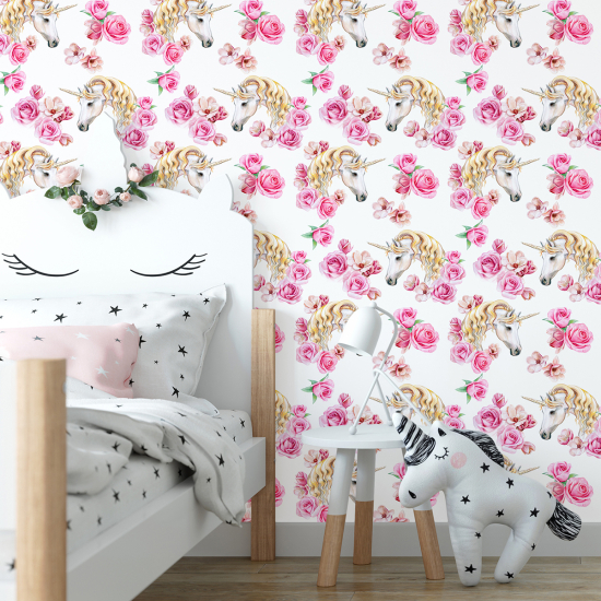 Kid Wall Mural - Wallpaper - Unicorns