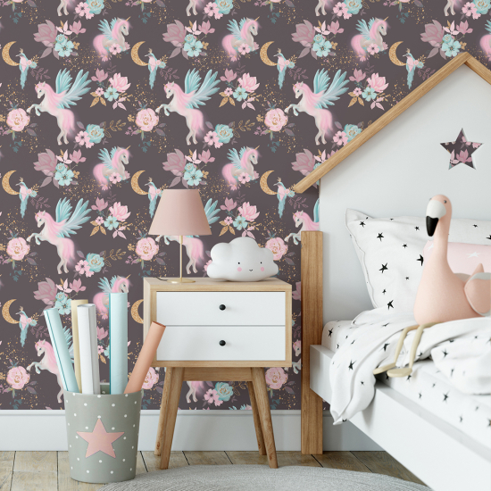 Kid Wall Mural - Wallpaper - Unicorns