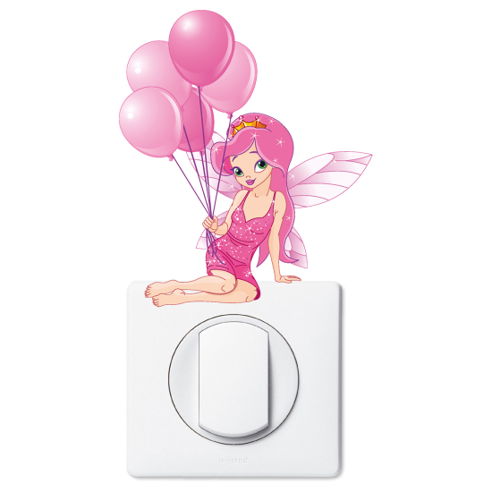 Light Switch Sticker - Balloon Fairy