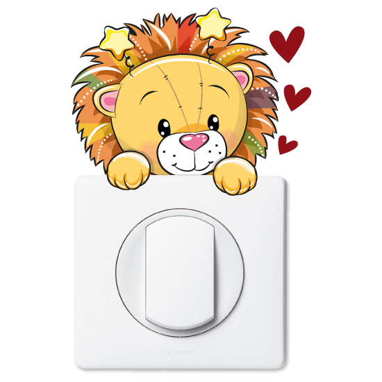 Light Switch Sticker - Lion