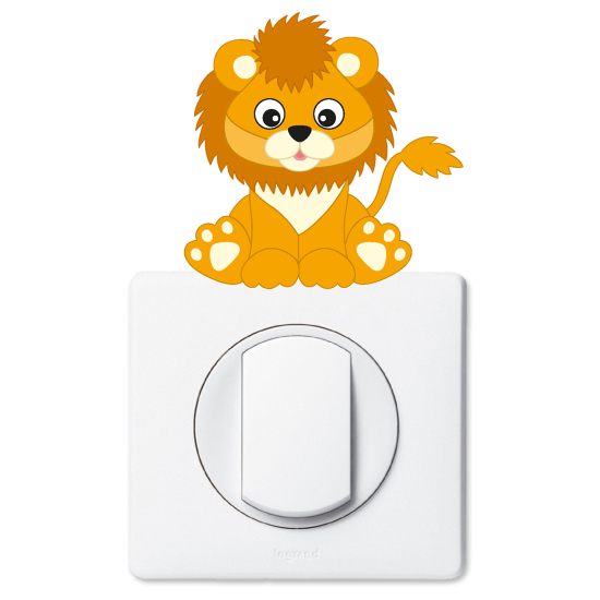 Light Switch Sticker - Lion