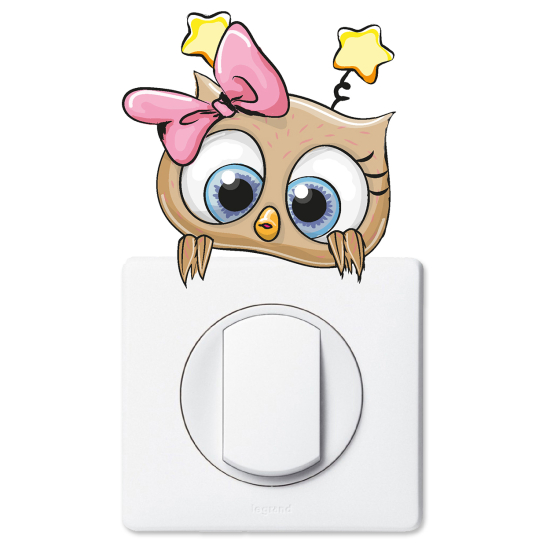 Light Switch Sticker - Owl