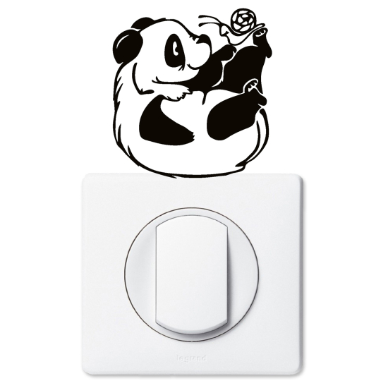 Light Switch Sticker - Snail panda