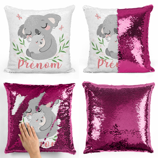 Magic Sequin Glitter Pillow - Koalas