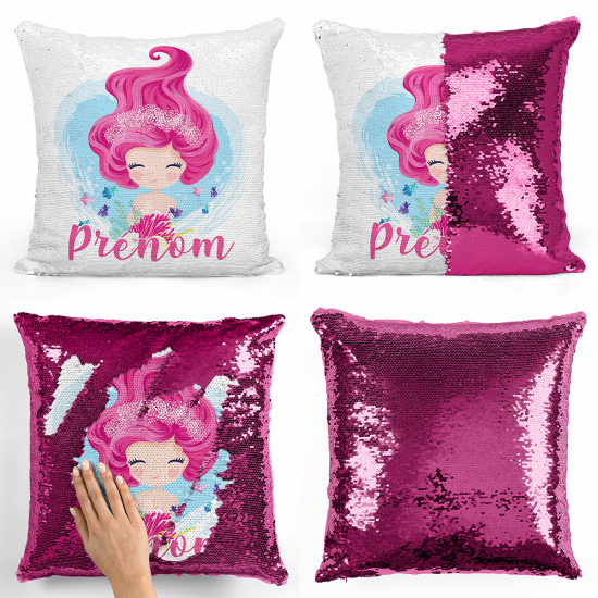 Magic Sequin Glitter Pillow - Little Mermaid