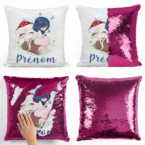 Magic Sequin Glitter Pillow - Little nature girl