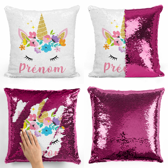 Magic Sequin Glitter Pillow - Magic Unicorn