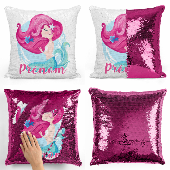 Magic Sequin Glitter Pillow - Siren