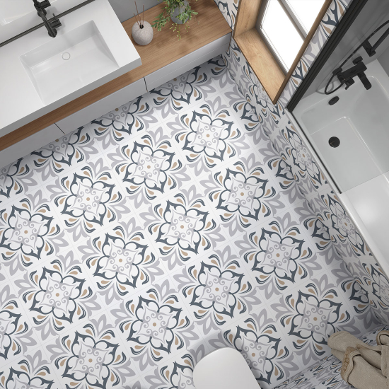 Non-slip Floor Tile Stickers - Diamonds