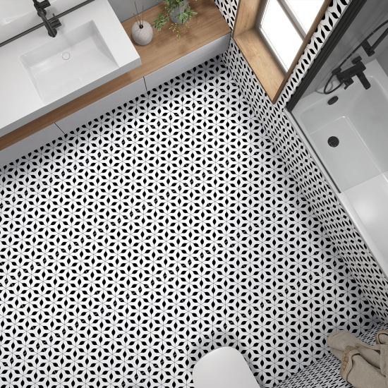 Non-slip Floor Tile Stickers - Mosaic Effect