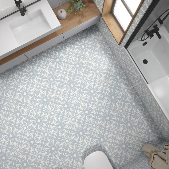 Non-slip Floor Tile Stickers - Oriental Pattern