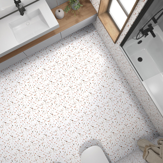 Non-slip Floor Tile Stickers - Terrazzo Pattern