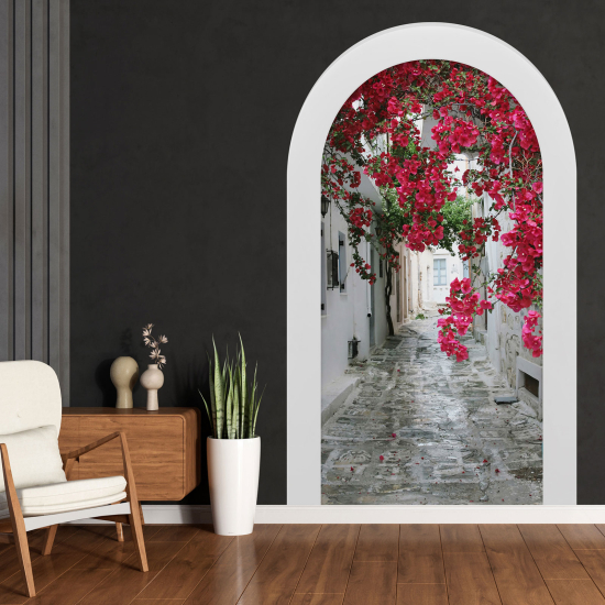 Optical Illusions Arch Wall Sticker - Alley