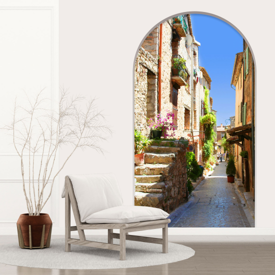 Optical Illusions Arch Wall Sticker - Alley