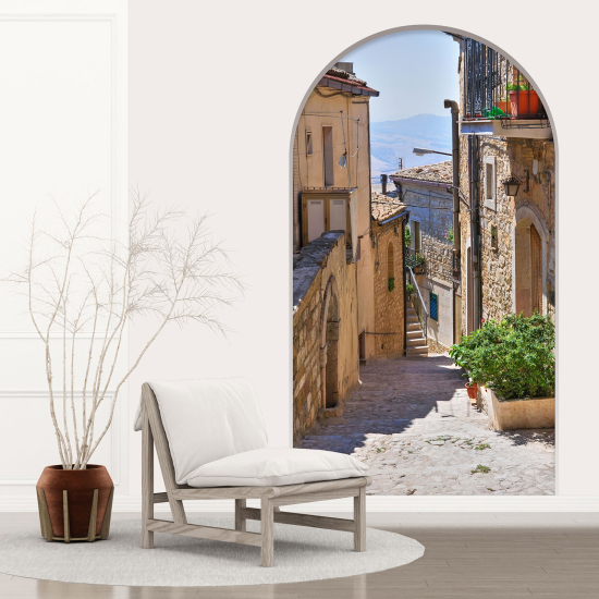 Optical Illusions Arch Wall Sticker - Alley